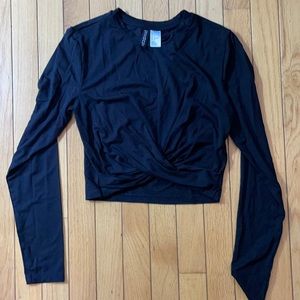 Cinched waist crop top